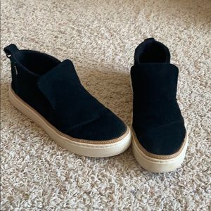 Toms shoes - Black Suede Women's Paxton Slip-Ons